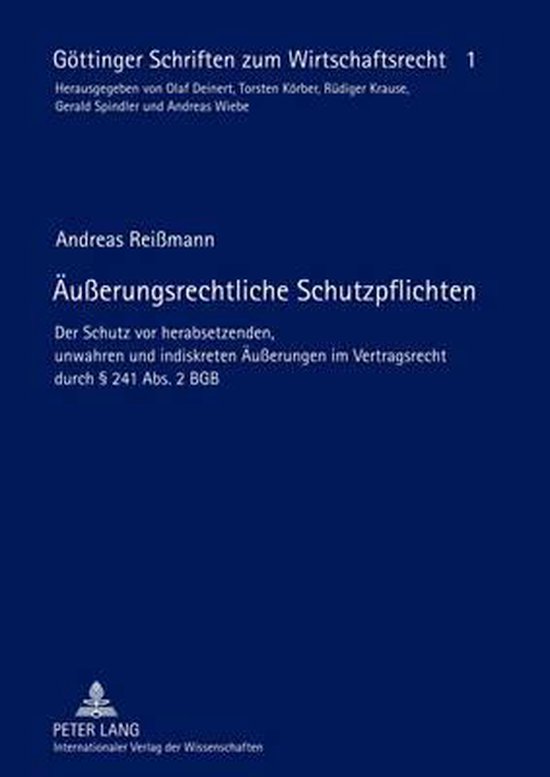 Äußerungsrechtliche Schutzpflichten - cover