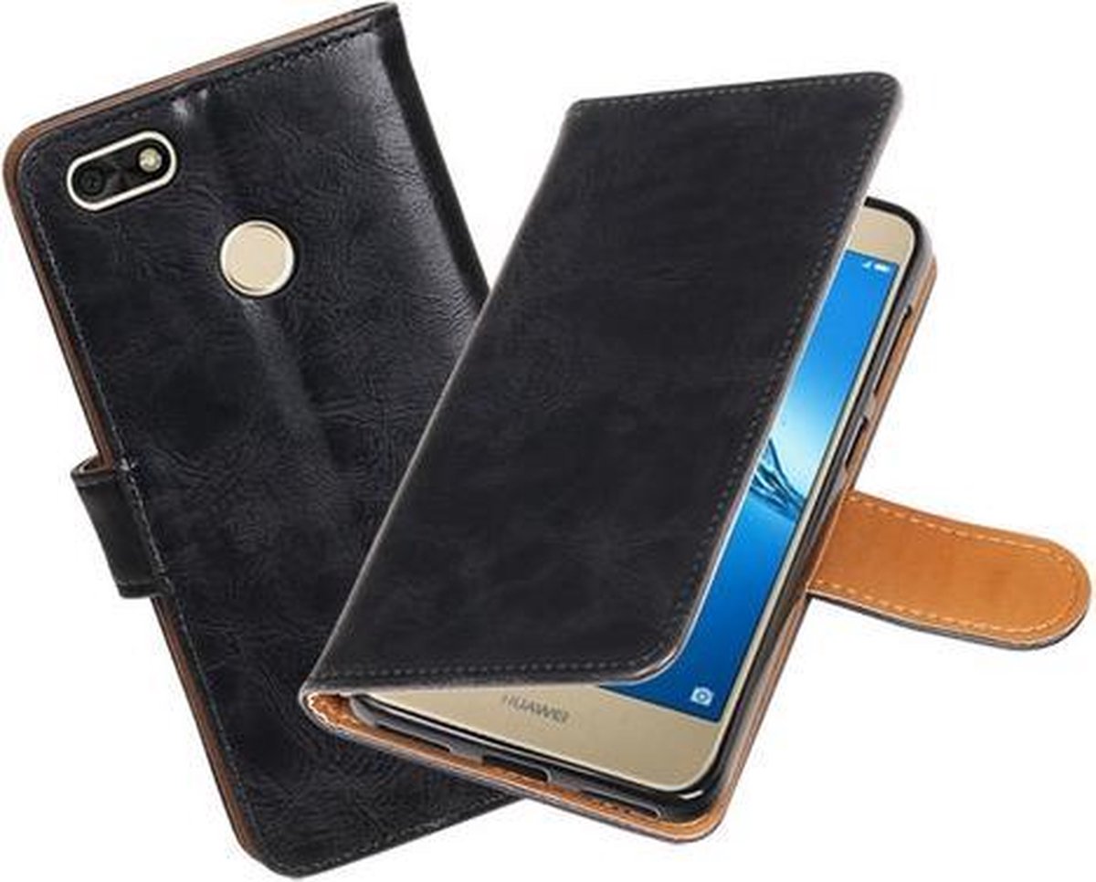 BestCases - Huawei P9 Lite mini Pull-Up booktype hoesje zwart