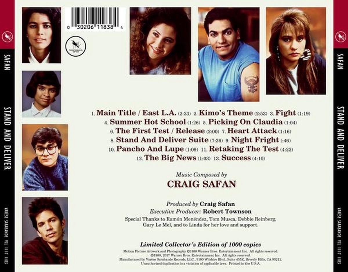 Varèse Sarabande Craig Safan - Stand And Deliver (Varèse Encore)