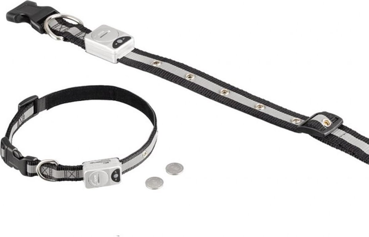 Nobby Reflecterende LED Halsband – Zwart –  55-70 x 1,4 cm