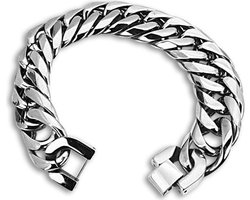 Amanto Armband Barsin - 316L Staal - Cuban Schakel - 19mm - 22cm