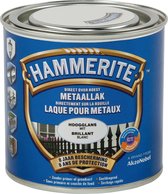 Hammerite Metaallak - Hoogglans - Wit - 0.25L