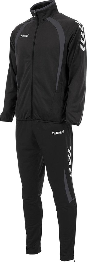 Pijl jongen Diversen Hummel Team Poly Trainingspak - Maat 128 - Unisex - zwart/grijs/wit |  bol.com