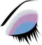 2b Oogschaduw 2b Glam shadow 23 Mix Blauw/violet