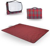 Opbouwbaar Picknickkleed Buiten - Waterdicht - 200 x 150 cm - Rood