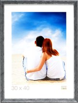 Deknudt Frames fotolijst S46DF7 - grijs met biesje - foto 15x15 cm