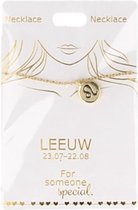 Ketting Leeuw, gold plated