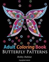 Adult Coloring Books: Butterfly Zentangle Patterns