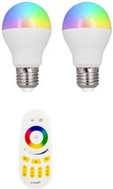 Milight Beginners set - E27 - 2 wifi lampen - Kleur + DUAL WHITE