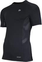 Donnay compressie shirt korte mouw - Baselayer - Heren - Maat XL - Zwart