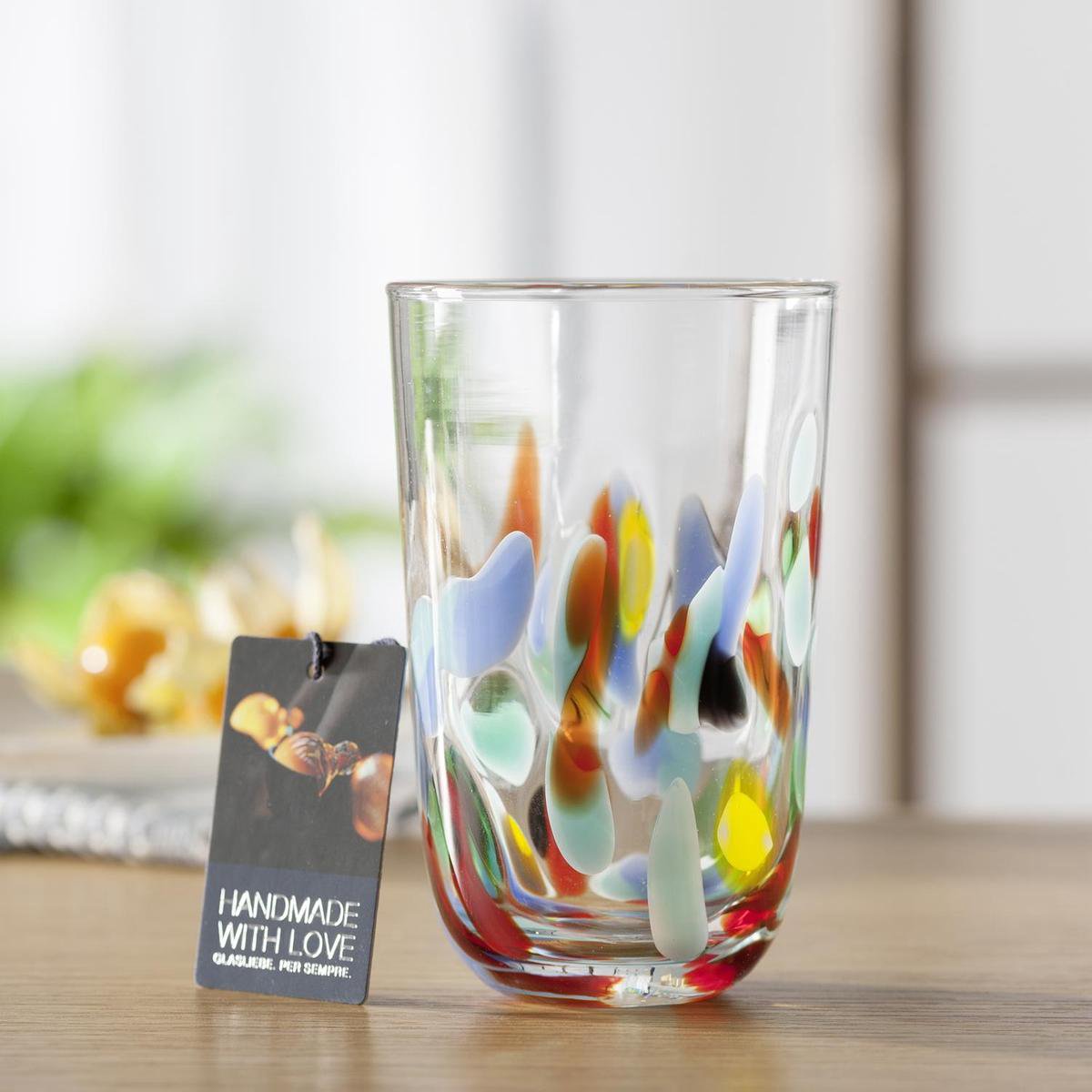 Leonardo Vario Petit Verre à Eau en Verre, Multicolore, Lot de 6