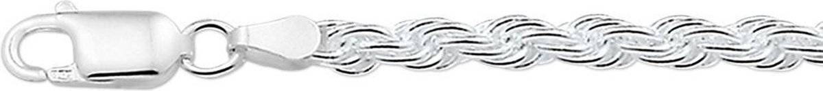 The Jewelry Collection Armband Koord 4,0 mm - Zilver