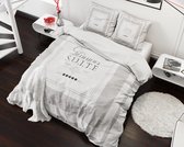 Sleeptime Elegant Suite - Dekbedovertrekset - Lits-Jumeaux - 240x200/220 + 2 kussenslopen 60x70 - Taupe