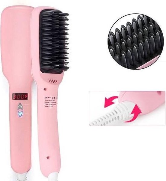 Beheren begroting maandag Elektrische Stijlborstel Pro -Hair Straightener Pro - Stijlkam Pro- Hair  Brush | bol.com