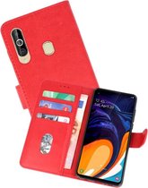 Samsung Galaxy A60 Hoesje Kaarthouder Book Case Telefoonhoesje Rood