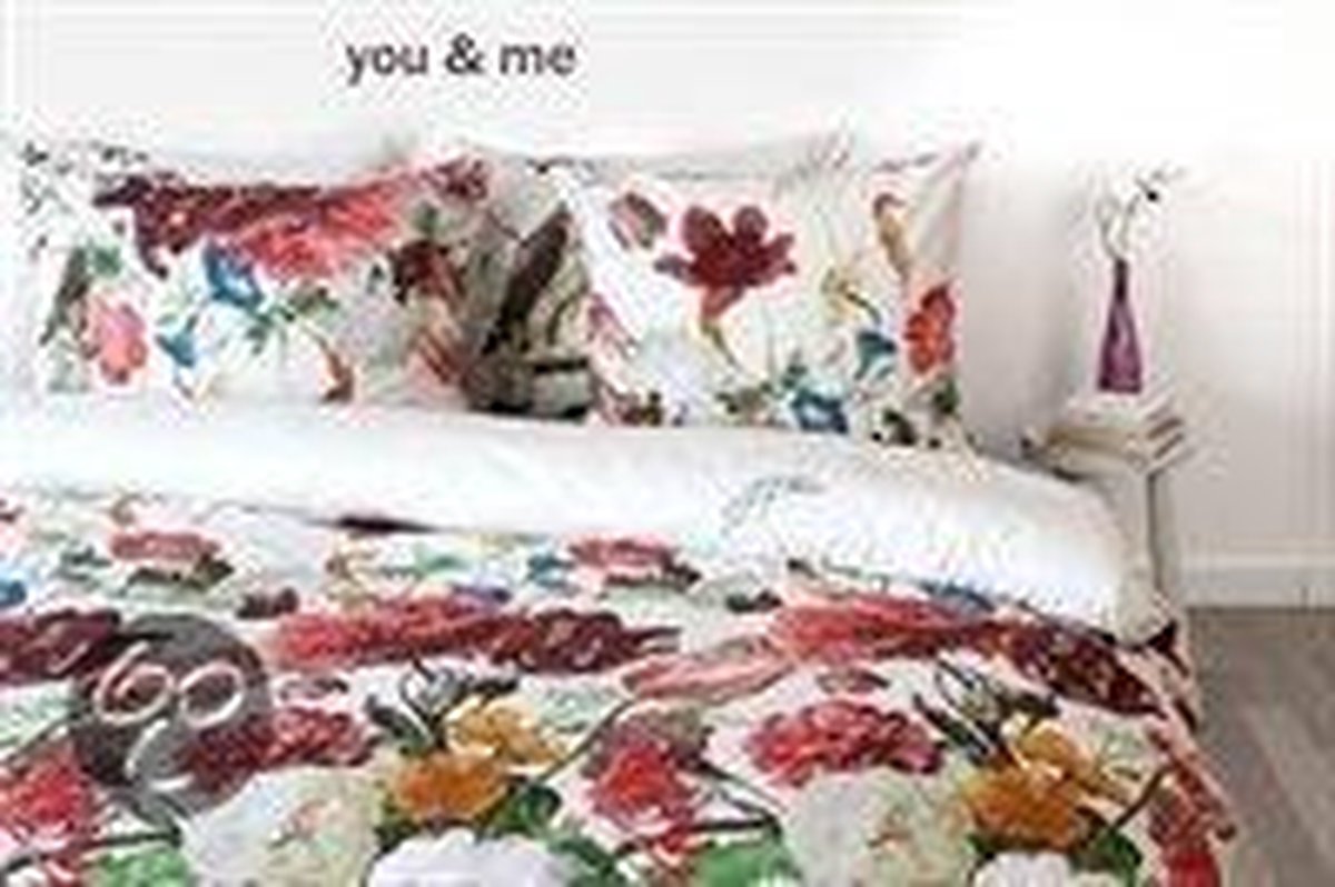 Face2Face Flowerlane dekbedovertrek - Black - Tweepersoons (200x200/220 cm + 2 slopen)