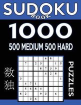 Sudoku Book 1,000 Puzzles, 500 Medium and 500 Hard