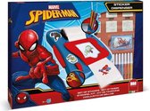 Multiprint Spiderman - stempel-/stickermachine - 7 stempels + 12 viltstiften