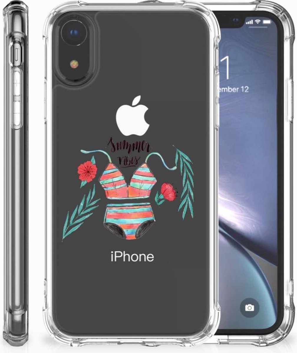 TPU Case Anti-Shock voor Apple iPhone Xr Stevig Bumper Hoesje Boho Summer