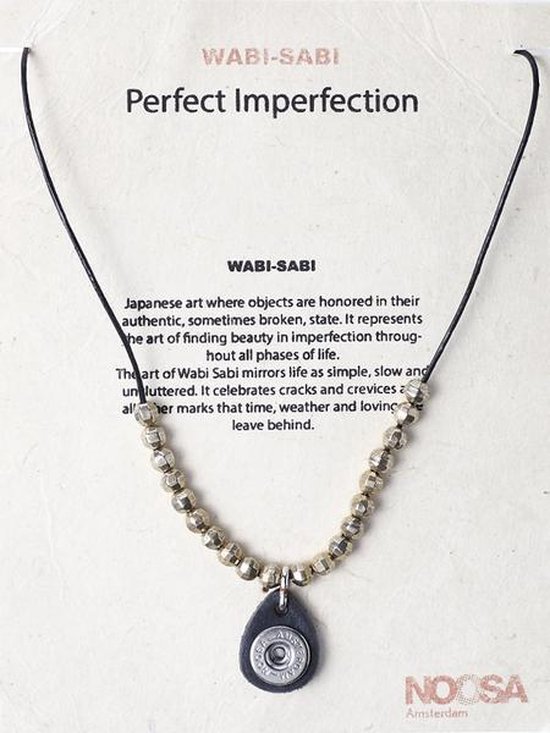 wabi sabi chunk necklace beads Color: Antique black, Size: One size |  bol.com