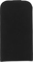 Azuri lederen flip cover - Voor Blackberry Q10 - Zwart