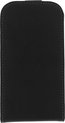 Azuri lederen flip cover - Voor Blackberry Q10 - Zwart