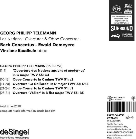 Les Nations - Ouvertures & Oboe Concerti