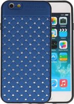 Blauw Diamand Geweven hard case hoesje voor Apple iPhone 6 / 6s