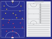 Sportec Magnetisch Coachmap + Clip - Hockey 35 X 47 cm