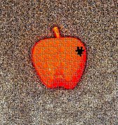 Foto op Canvas, The Missing piece of Apple (80x80cm)