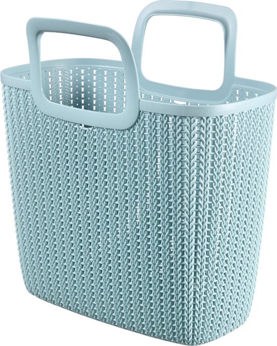 Curver Lily Opbergmand - Handgrepen - Blauw - 3 Stuks