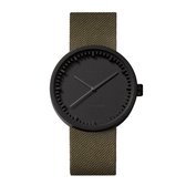 LEFF amsterdam - D38 - Horloge - Cordura - Zwart/Groen - Ø 38mm