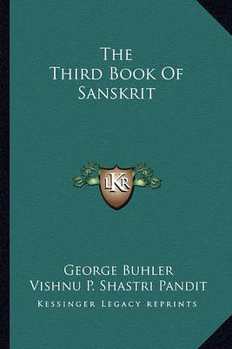 The Third Book Of Sanskrit van George Buhler