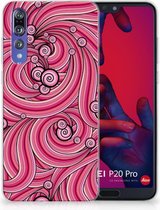 Huawei P20 Pro Uniek TPU Hoesje Swirl Pink