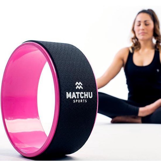 Matchu Sports - Yoga Wiel - Yoga - Yoga wheel - 14 cm breed - ABS - Roze van Merkloos — afbeelding 2