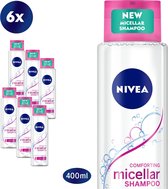 NIVEA Comforting Micellar Shampoo - 6 x 400 ml - Voordeelverpakking