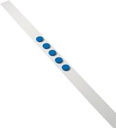 3x Dahle wandlijst lengte 1 m, met 5 blauwe magneten diameter 32mm