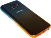 Siliconen hoesje blauw/geel Geschikt voor Samsung Galaxy S7