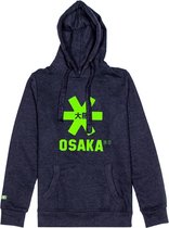 Kids Hoodie Navy Melange Green