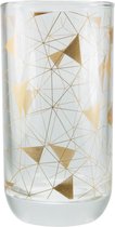 TAK Design Drinkglas Geometric 2 Hoog - Glas - Ø6,5 x 12,5 cm - Koper