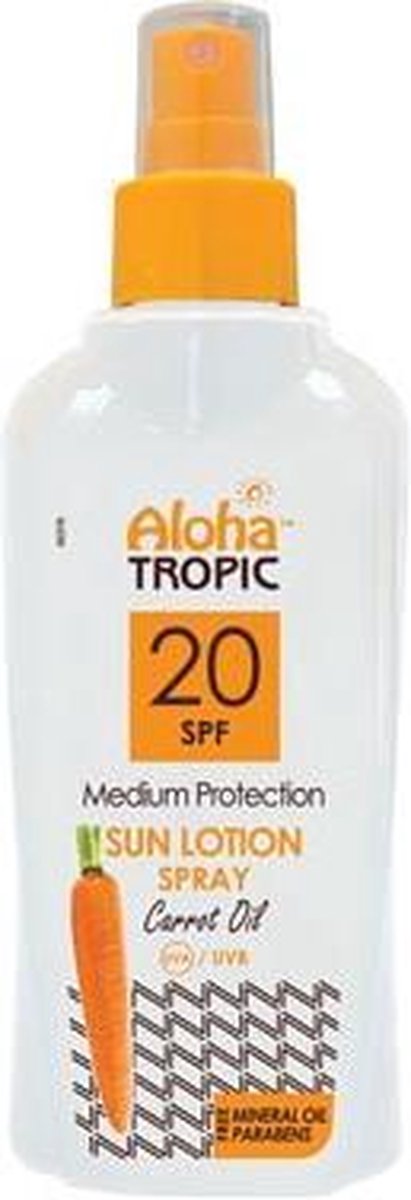 Aloha Tropic Zonnebrand Spray SPF 20 Wortelolie