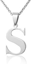 Montebello Ketting Letter S - 316L Staal - Alfabet - 20x30mm - 50cm