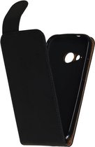 Zwart Effen Classic TPU flip case cover cover voor HTC One mini 2