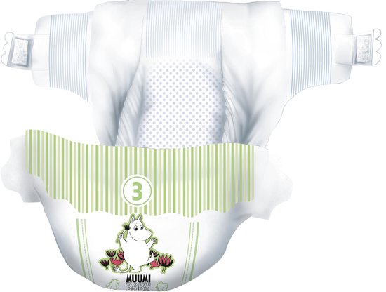 Eco Muumi Baby luiers maat 3 - 5-8 kg - 150 stuks - ecologisch
