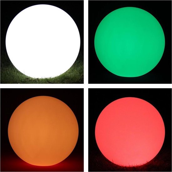 LED Bol verlichting 20 cm - ambiance sfeerverlichting LED Ball -16 kleuren  RGB wit -... | bol.com