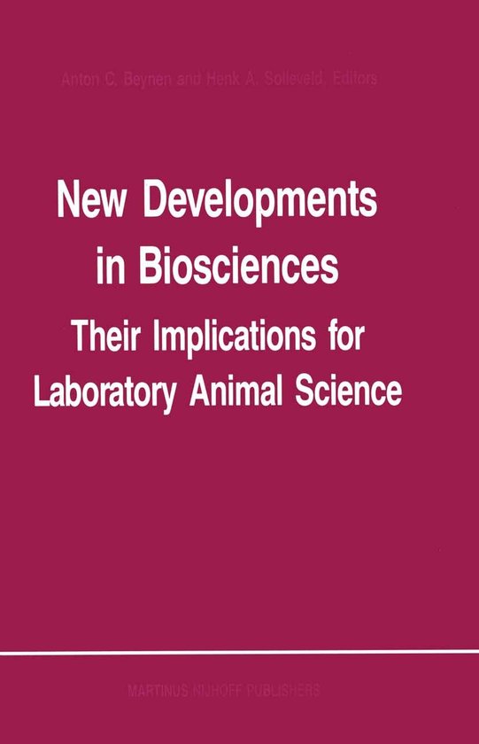 New Developments in Biosciences: Their Implications for Labo ... - cover