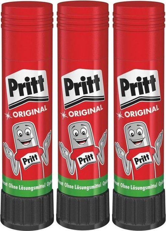 3x Pritt lijmstift - 22 gr - lijm | bol.com