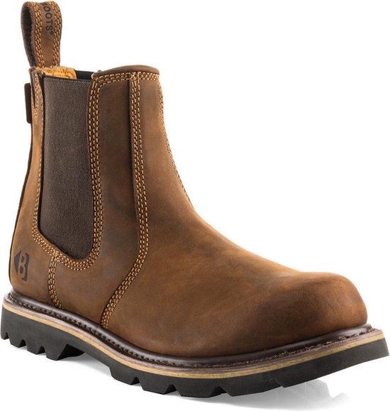 Buckler Boots B1300 Instapper Donkerbruin Leder gevoerd maat 42