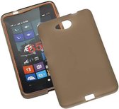 TPU Backcover Case Hoesjes voor Microsoft Lumia 532 Grijs