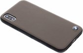 Lichtbruin Genuine Leather Hard Case iPhone X